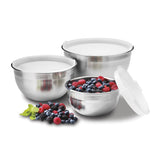 Stainless Steel Mixing Bowls with Lids