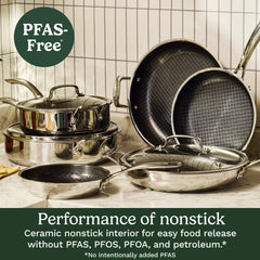 FusionPlus™ Stainless Steel 12" Wok with Lid and Helper Handle